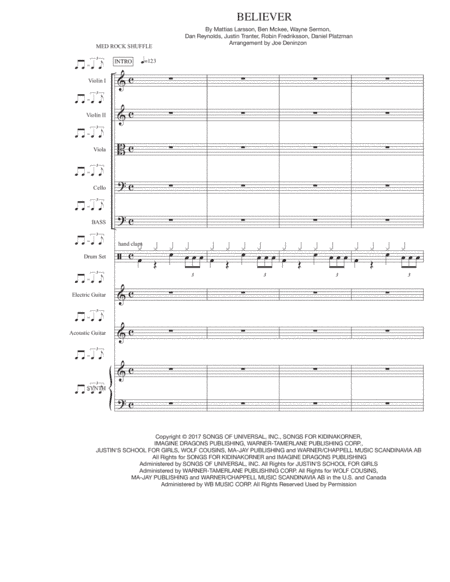 Believer (arr. Joe Deninzon)
