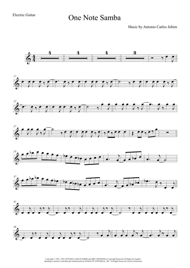 One Note Samba (samba De Uma Nota So) (arr. Anderson Quevedo)