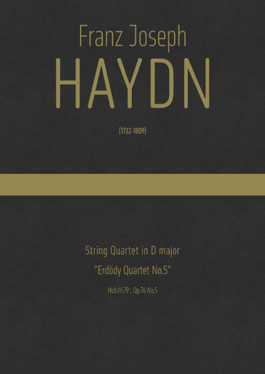 Haydn - String Quartet in D major, Hob.III:79 ; Op.76 No.5 "Erdödy Quartet No.5" (arr. J.G. Cucó Barber)