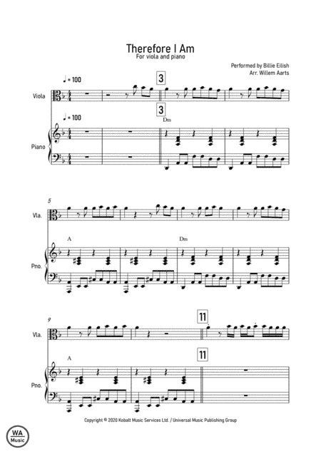 Therefore I Am (arr. Willem Aarts)