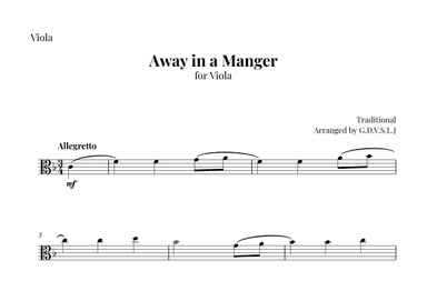 Away in a Manger (arr. G.D.V.S.L.J)
