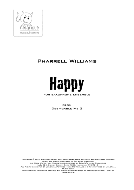 Happy (arr. Jim Fieldhouse)
