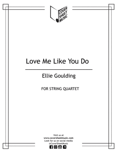 Love Me Like You Do (arr. Jose Quintana)