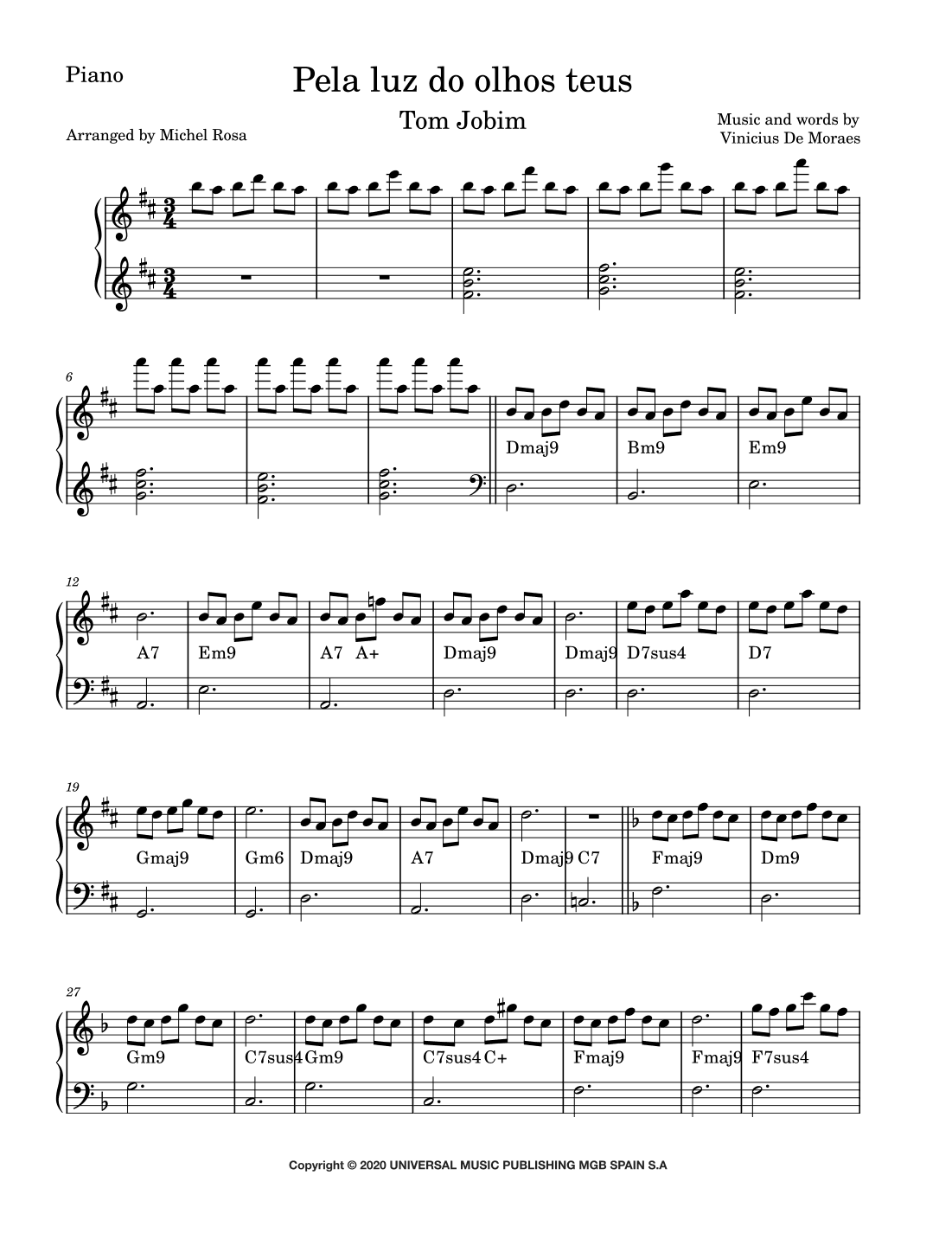 Pela Luz Dos Olhos Teus (arr. Harmonistas)