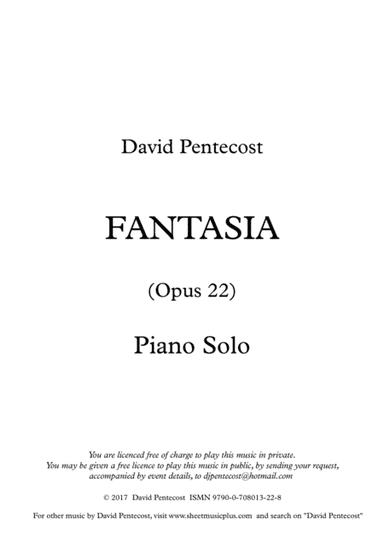 Fantasia, Opus 22