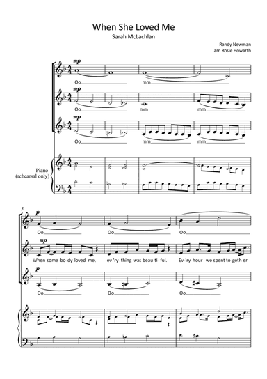 When She Loved Me (arr. Rosie Howarth)