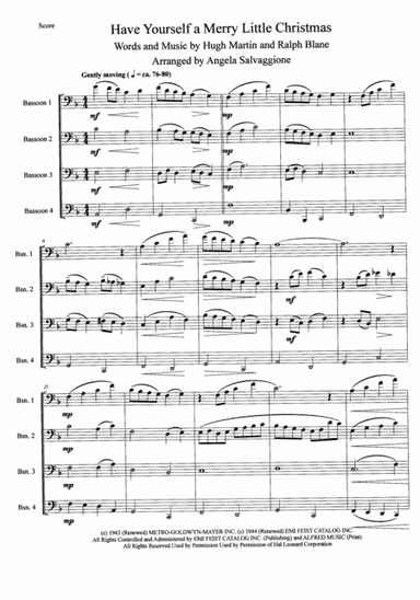 Have Yourself A Merry Little Christmas  from MEET ME IN ST. LOUIS (arr. Angela Salvaggione)