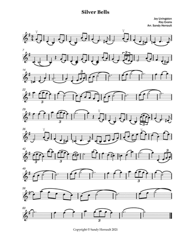Silver Bells (arr. Sandy Herrault)