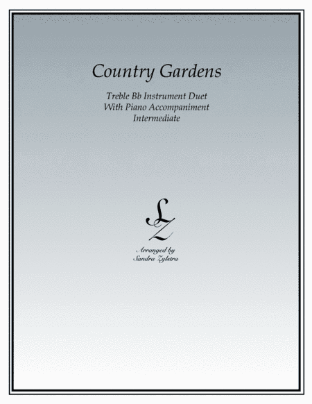 Country Gardens (treble Bb instrument duet) (arr. Sandra Zylstra)