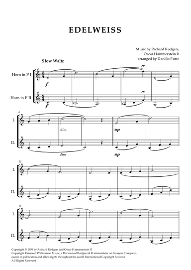 Edelweiss (arr. Danillo Porto)