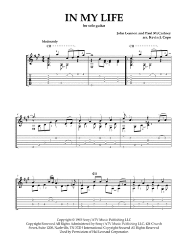 In My Life (arr. Kevin J. Cope)