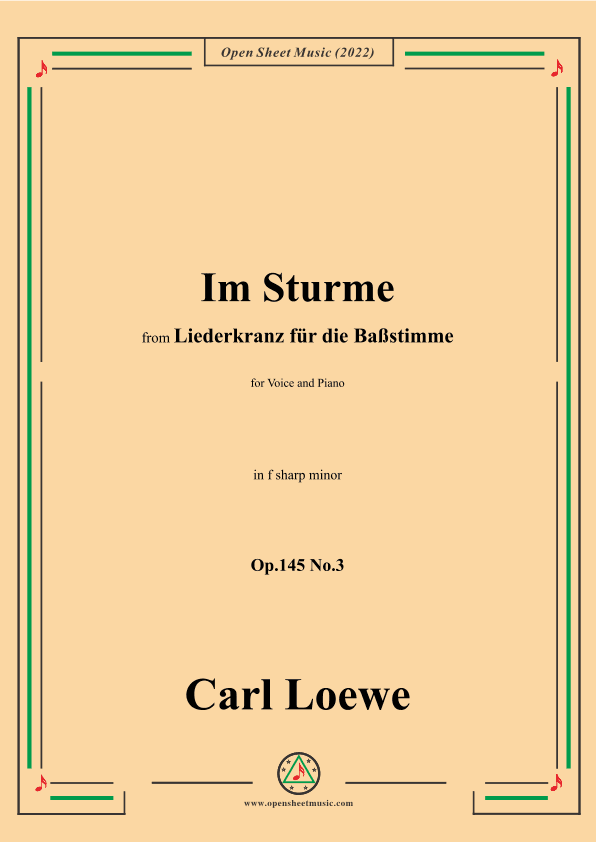 Loewe-Im Sturme,Op.145 No.3,in f sharp minor (arr. OSM Press)
