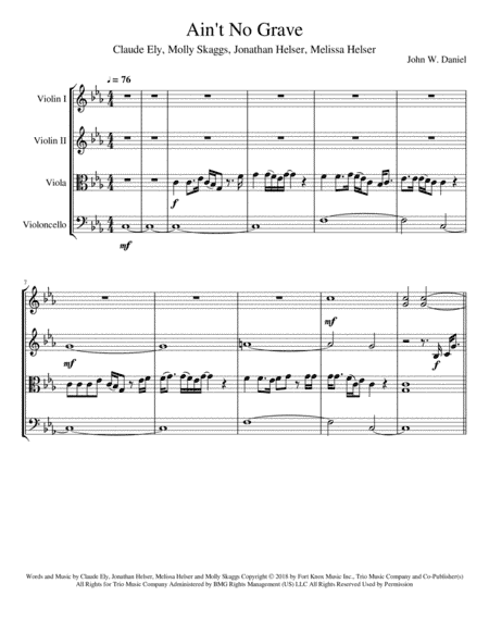 Ain't No Grave (arr. John W. Daniel)