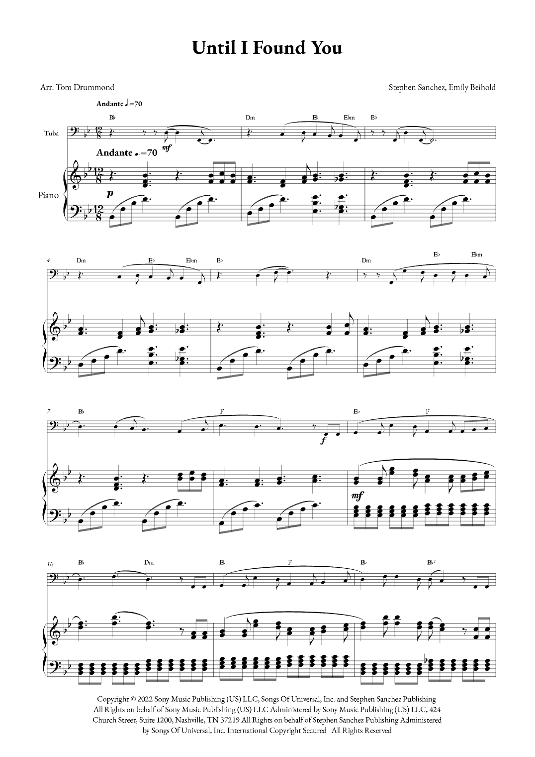 Until I Found You (arr. Tom Drummond)