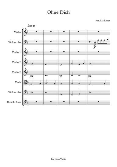 Ohne Dich (arr. Elizabeth Lister)