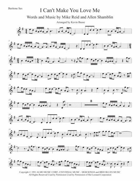 I Can't Make You Love Me (arr. Kevin Busse)