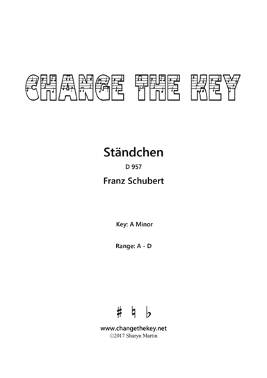 Standchen - A Minor (arr. Change the Key)