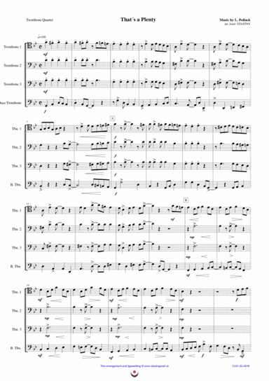 That´s a Plenty (arr. Josef STASTNY)