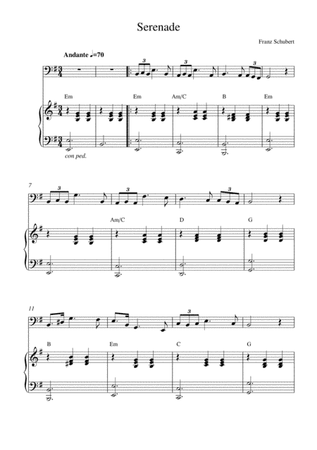 Serenade (Ständchen, D.957) (arr. Kaiserin Rebecca)