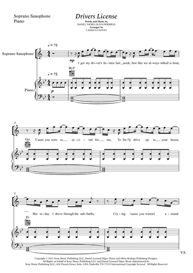 Drivers License (arr. Cássio Silva Chaves)