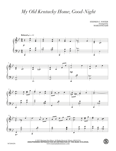 My Old Kentucky Home, Good Night (arr. Marianne Kim)