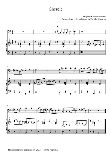 Sherele (arr. Tabitha Kierszka)