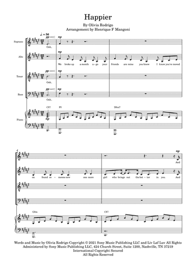 Happier (arr. Henrique F Mangoni)