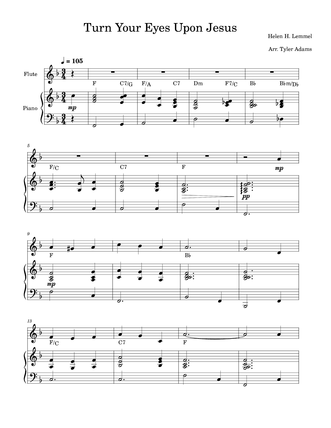 Turn Your Eyes Upon Jesus (arr. Tyler Adams)
