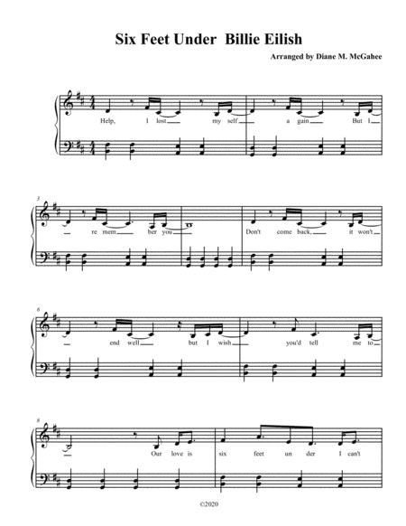 Six Feet Under (arr. Diane M. McGahee)