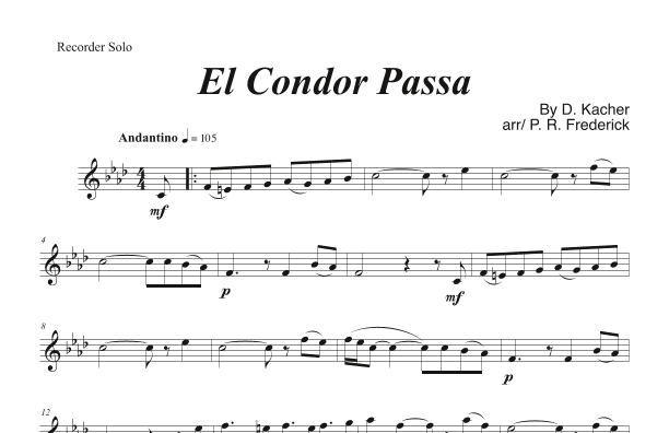 El Condor Pasa (arr. P. R. Frederick)