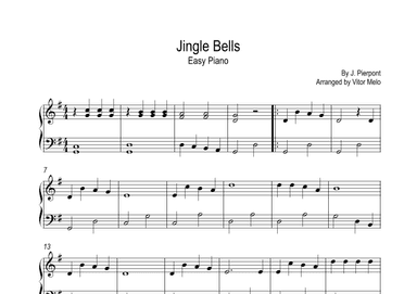 Jingle Bells - Very easy piano (arr. Vitor Melo)