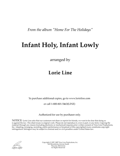 Infant Holy, Infant Lowly (from Home For The Holidays) (arr. Lorie Line)