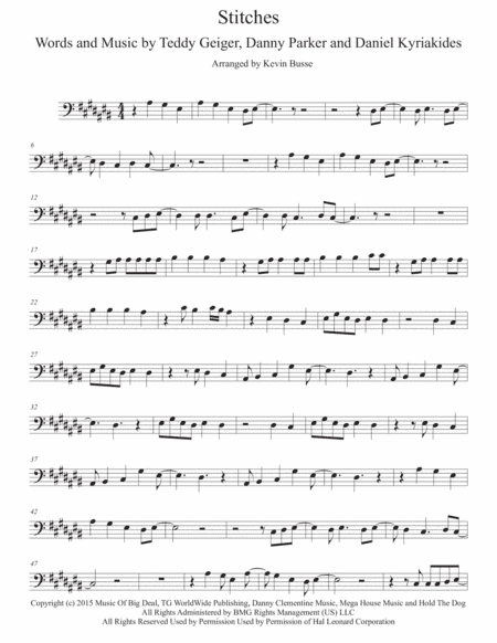 Stitches (arr. Kevin Busse)