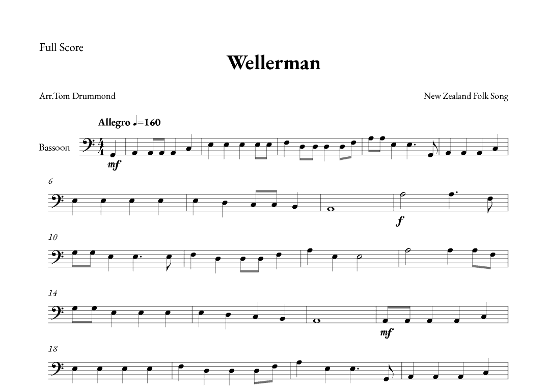 Wellerman (arr. Tom Drummond)