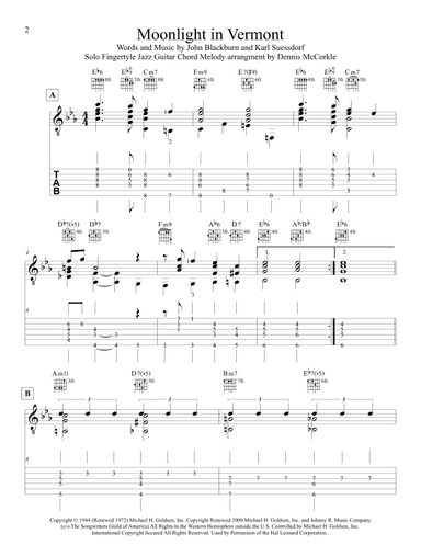 Moonlight In Vermont (arr. Dennis McCorkle)
