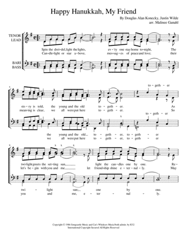 Happy Hanukkah, My Friend (the Hanukkah Song) (arr. Malinee Ganahl)