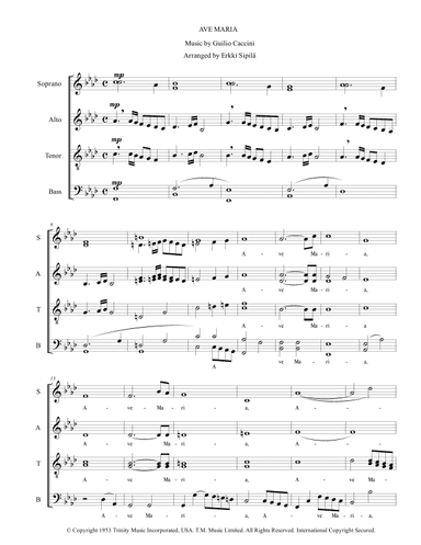 Ave Maria (arr. Erkki Sipilä)