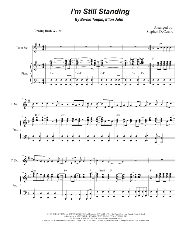 I'm Still Standing (arr. Stephen DeCesare)