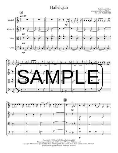 Hallelujah (arr. Jen Mathers)