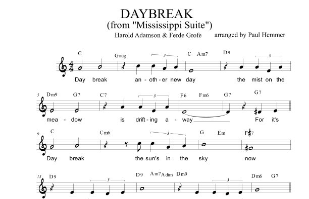 Daybreak (arr. Paul E Hemmer)