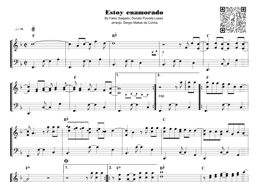 Estoy Enamorado (arr. Sérgio Matias da Cunha)
