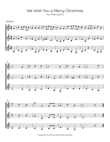 We Wish You A Merry Christmas (arr. Stan Shelnutt)