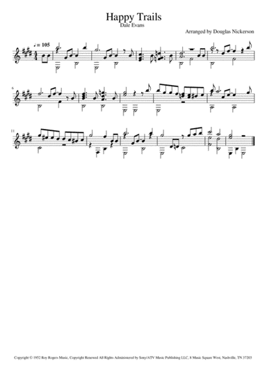 Happy Trails (arr. Douglas Nickerson)