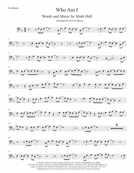Who Am I (arr. Kevin Busse)