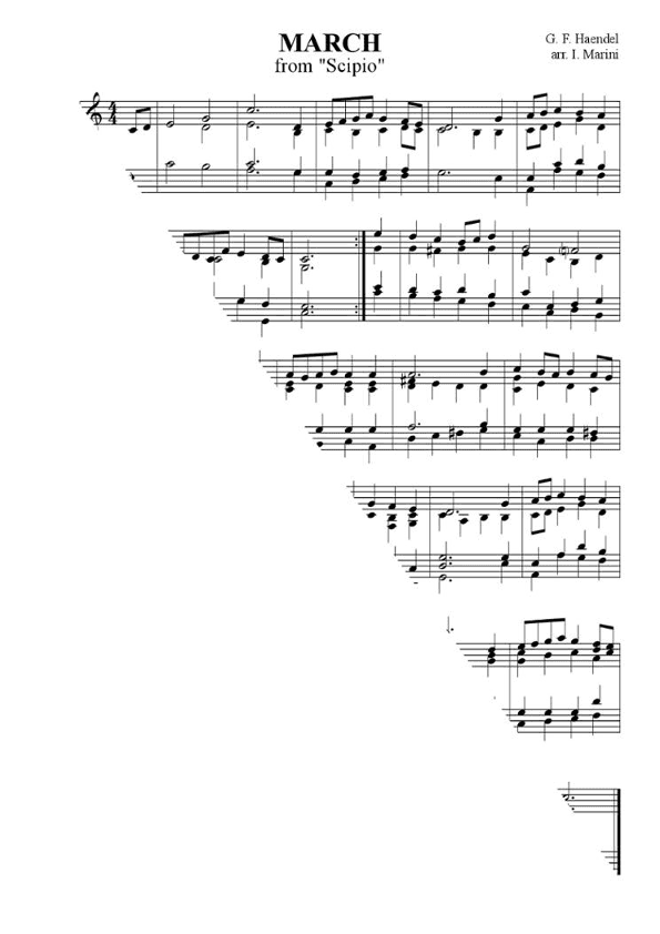 MARCH from Scipio - by G.F. Handel - for easy piano (arr. Ivan Marini)