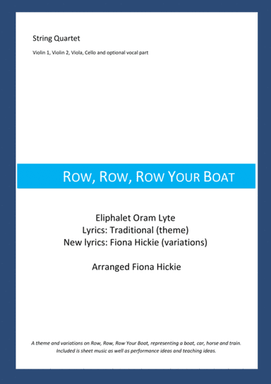 Row, Row, Row Your Boat (arr. Fiona Hickie)