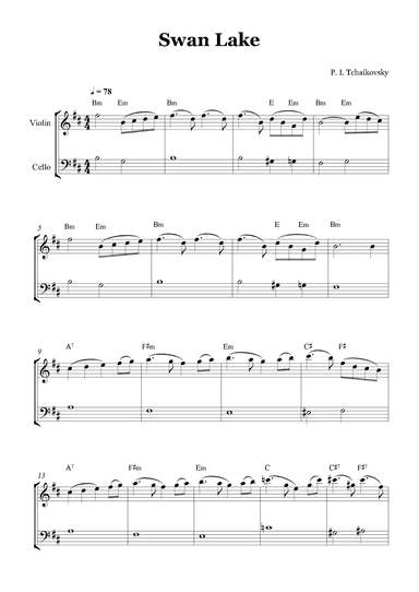 Swan Lake (arr. Gabriel Oliveira)