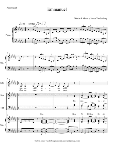 Emmanuel ("A New Thought for Choirs" Edition)