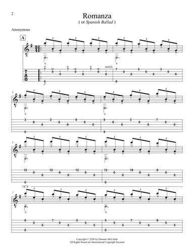 Romanza ( or Spanish Ballad ) (arr. Dennis McCorkle)