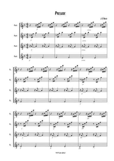 Prelude - Flute quartet (arr. Darren Lloyd)
